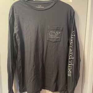 Vineyard Vines Men's Long Sleeve Shirt - Navy Blue